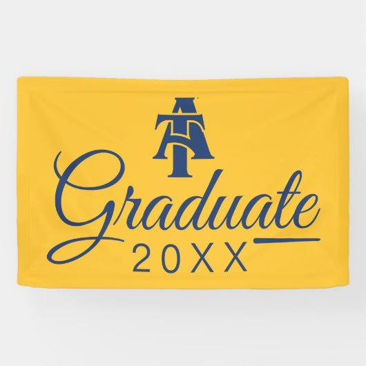 North Carolina A&T State University | A LOGO Spandoek (Horizontaal)