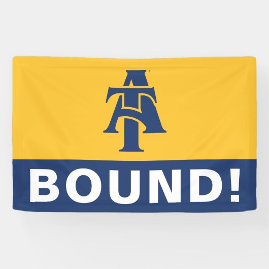 North Carolina A&T State University | A LOGO Spandoek (Horizontaal)
