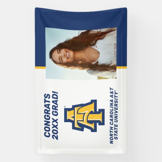 North Carolina A&T State University | A LOGO Spandoek (Verticaal)