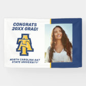 North Carolina A&T State University | A LOGO Spandoek (Horizontaal)