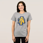 North Carolina A&T State University | A LOGO Tri-Blend Shirt (Voorkant volledig)