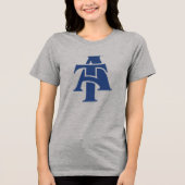 North Carolina A&T State University | A LOGO Tri-Blend Shirt (Voorkant)