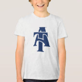 North Carolina A&T State University | A LOGO Tri-Blend Shirt (Voorkant)