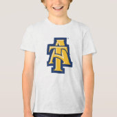 North Carolina A&T State University | A LOGO Tri-Blend Shirt (Voorkant)