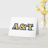North Carolina A&T State University | A&T Wordmark Kaart (Gele Bloem)