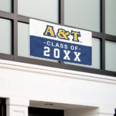North Carolina A&T State University | A&T Wordmark Spandoek (Buitenkant Gebouw)