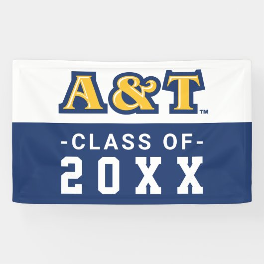 North Carolina A&T State University | A&T Wordmark Spandoek (Horizontaal)