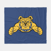 North Carolina A&T State University | Bulldog Fleece Deken (Voorkant (Horizontaal))