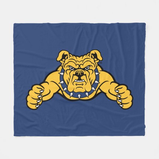 North Carolina A&T State University | Bulldog Fleece Deken (Voorkant (Horizontaal))