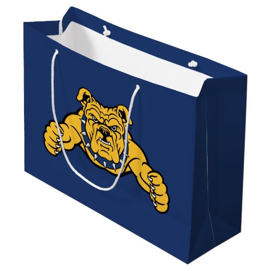 North Carolina A&T State University | Bulldog Groot Cadeauzakje (Voorkant Gekanteld)