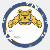 North Carolina A&T State University | Bulldog Ronde Sticker (Voorkant)