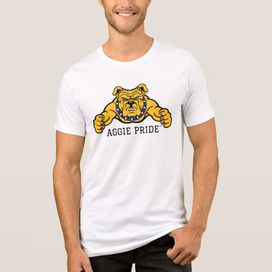 North Carolina A&T State University | Bulldog Tri-Blend Shirt (Voorkant)