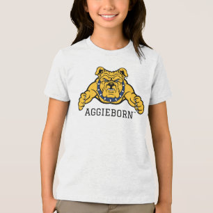 North Carolina A&T State University Bulldog Tri-Blend Shirt