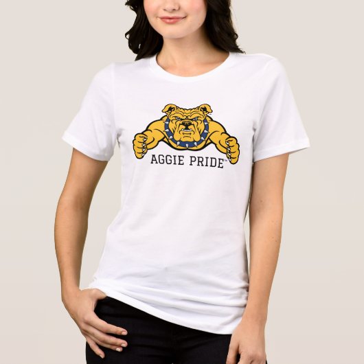 North Carolina A&T State University | Bulldog Tri-Blend Shirt (Voorkant)