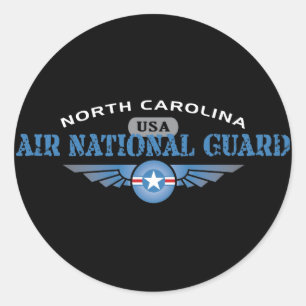 North Carolina Air National Guard Ronde Sticker