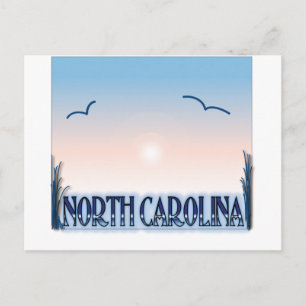 North Carolina Airborstel Sunset Briefkaart