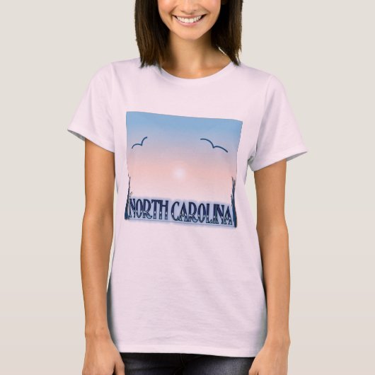 North Carolina Airborstel Sunset T-shirt (Voorkant)