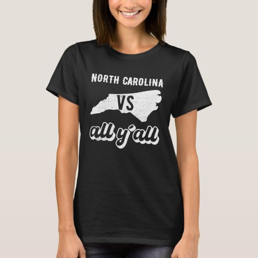 North Carolina all y'all T-shirt (Voorkant)