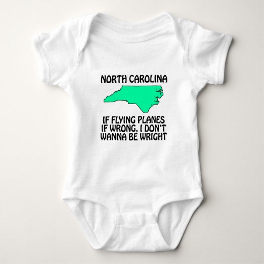 North Carolina - Als vliegen verkeerd is... Romper (Voorkant)