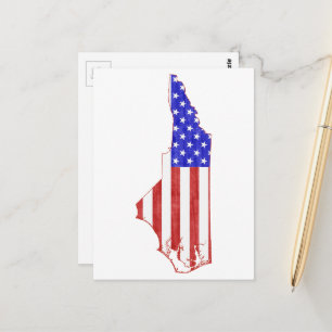 North Carolina American Flag Patriotic Tar Hiel Briefkaart