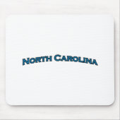 North Carolina Arched Text Logo Muismat (Voorkant)