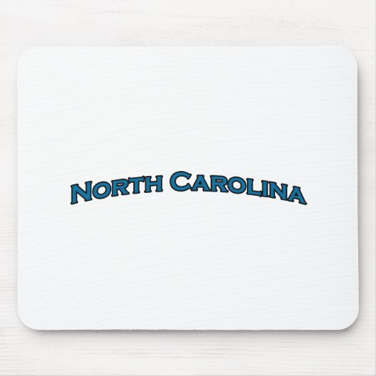 North Carolina Arched Text Logo Muismat (Voorkant)