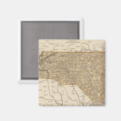 North Carolina Atlas Map Magneet (Voorkant / Achterkant)