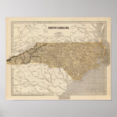 North Carolina Atlas Map Poster (Voorkant)