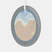 North Carolina Beaches Glas Ornament (Voorkant links)