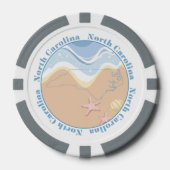 North Carolina Beaches Poker Chips (Voorkant)