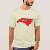 North Carolina Belong State Map T-shirt (Voorkant)