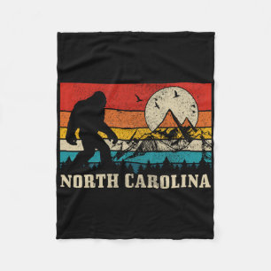 North Carolina Bigfoot Vintage Bergen Wandelen Ca Fleece Deken