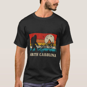 North Carolina Bigfoot Vintage Bergen Wandelen Ca T-shirt