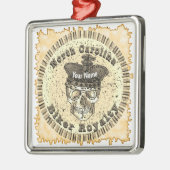 North Carolina Biker Metalen Ornament (Links)