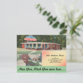 North Carolina, Bill's Barbecue House, Sanford Briefkaart (Staand voorkant)