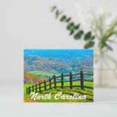 North Carolina-Blue Ridge Parkway Briefkaart (Staand voorkant)