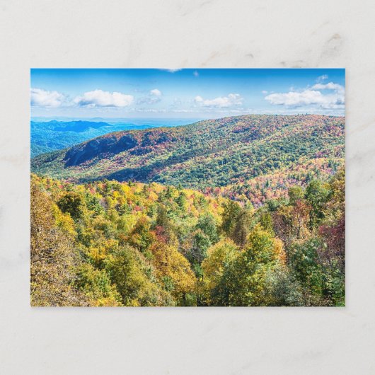 North Carolina Blue Ridge Parkway Smoky Mountains Briefkaart (Voorkant)