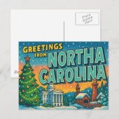 NORTH CAROLINA BRIEFKAART (Voorkant / Achterkant)