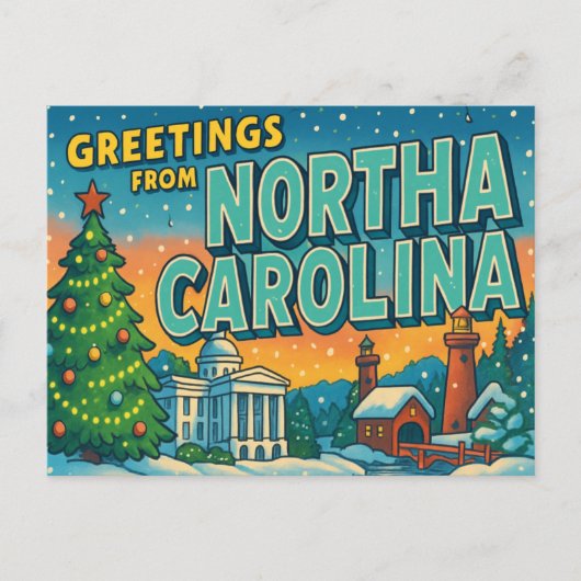 NORTH CAROLINA BRIEFKAART (Voorkant)