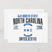 North Carolina Briefkaart (Voorkant / Achterkant)
