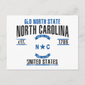 North Carolina Briefkaart (Voorkant)