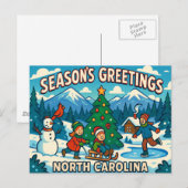 NORTH CAROLINA BRIEFKAART (Voorkant / Achterkant)