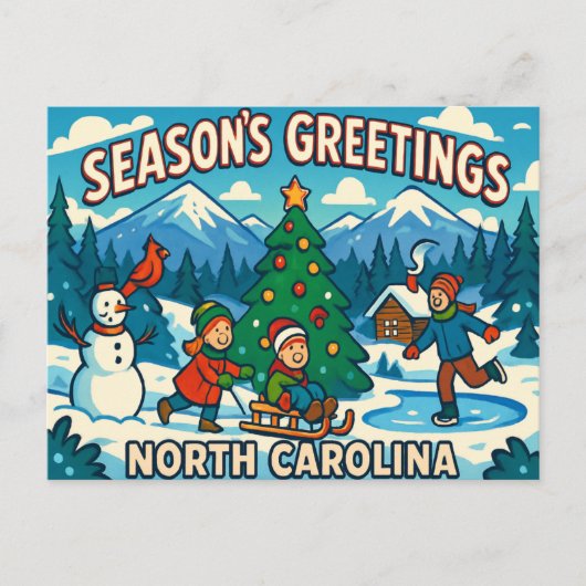 NORTH CAROLINA BRIEFKAART (Voorkant)