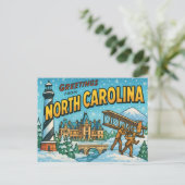 NORTH CAROLINA BRIEFKAART (Staand voorkant)