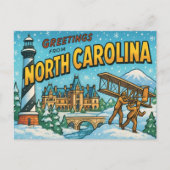 NORTH CAROLINA BRIEFKAART (Voorkant)