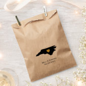 North Carolina bruiloft gunst trakteren zakken cad Bedankzakje (Geknipt)