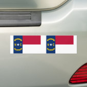 North Carolina Bumpersticker (Op auto)