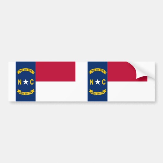 North Carolina Bumpersticker (Voorkant)