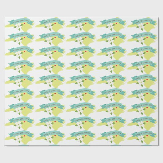 North Carolina Cadeaupapier (Vlak)