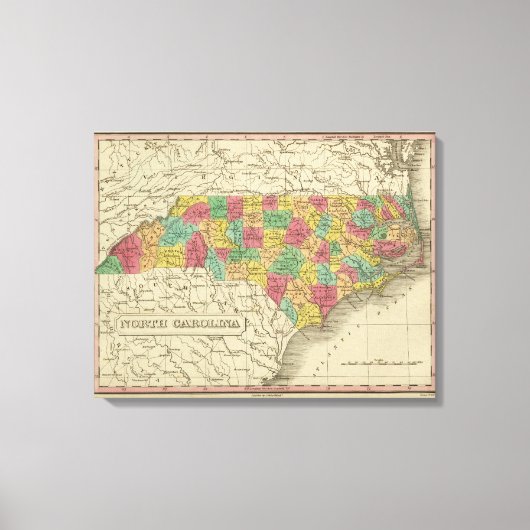 North Carolina Canvas Afdruk (Voorkant)